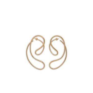 Panconesi Gold 'P Continua Large' Earrings Women